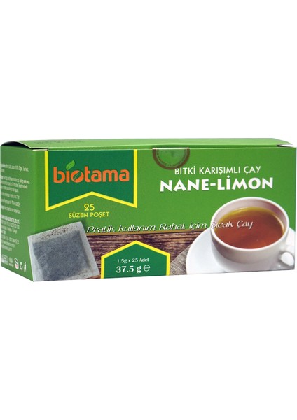 Nane Limon Bitki Çayı 25'li Süzen Poşet