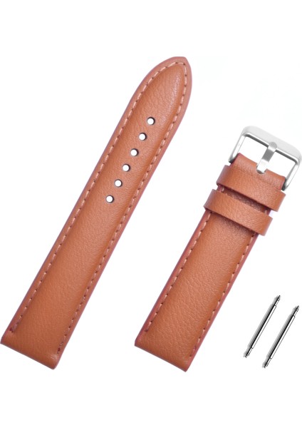 24MM Açık Kahverengi Saat Kordonu Kayış