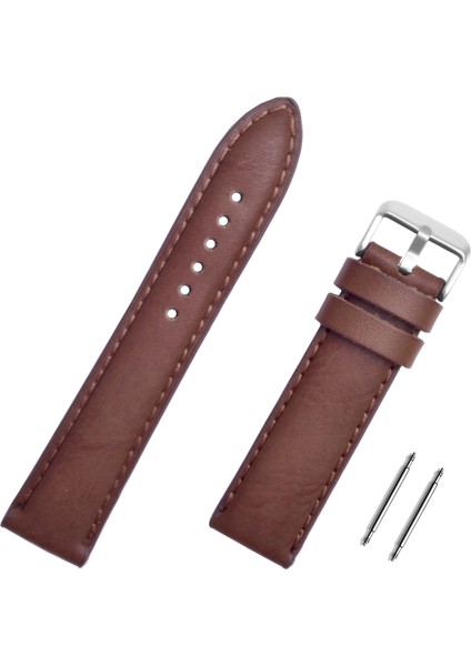 18MM Kahverengi Saat Kordonu Kayış