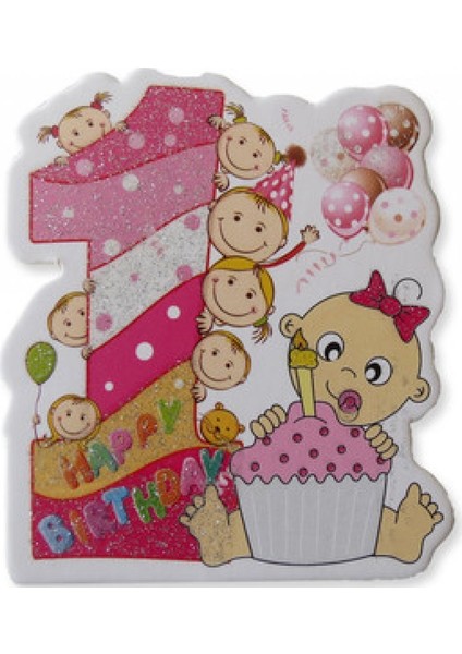 20 Adet Kutu 1 Yaş Plastik Pembe P1