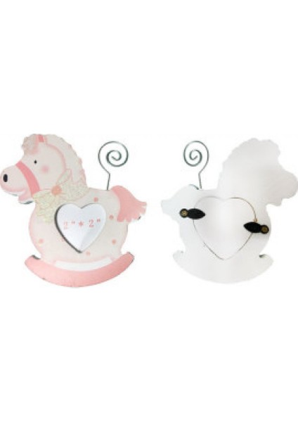 20 Adet Çerçeve At ve Notluk Pembe P1