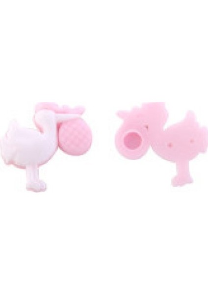 Bebek Leylekli Plastik Pembe PK10