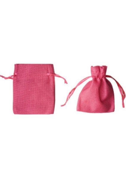 Kese Çuval Natural Fuşya Küçük 9X12CM P20