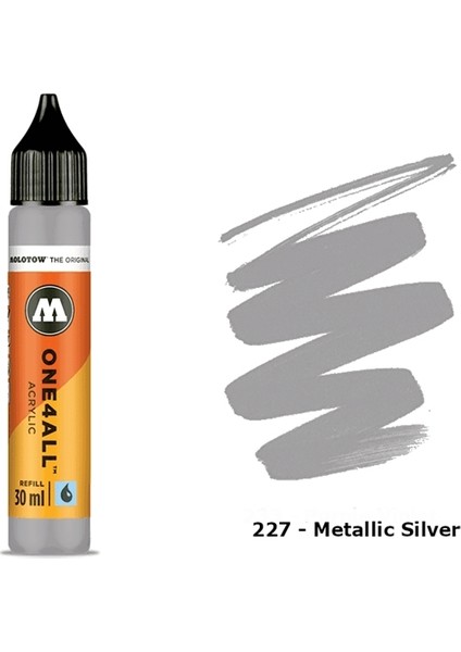 Refill 30 ml - Metallic Silver 227
