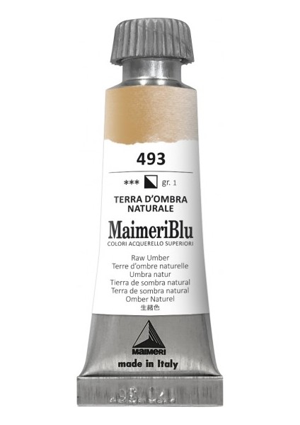 Maimeriblu Tüp Suluboya 12 ml - 493 Raw Umber