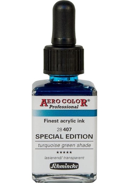 Aero Color Akrilik Mürekkep 28 ml 407 Turquoise Blue