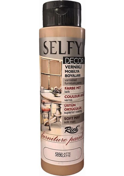 Selfy Decor Vernikli Boya 500 cc - Latte 5856