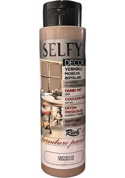 Selfy Decor Vernikli Boya 500 cc - Mocha 5852