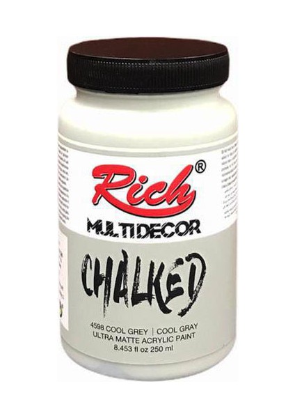 Multi Decor Chalked 250 ml - Cool Grey 4598