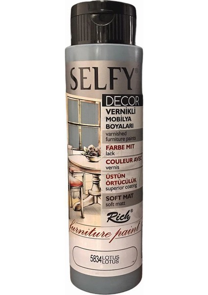 Selfy Decor Vernikli Boya 500 cc - Lotus 5834