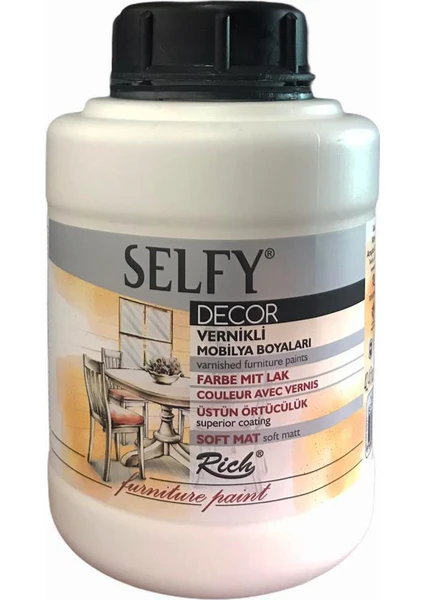 Selfy Decor Vernikli Boya 1250 cc - Beyaz 12800