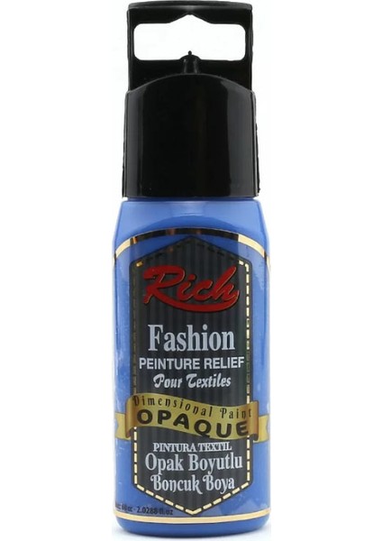 Opak Boyutlu Boncuk Boya 60 cc - Mavi 4416