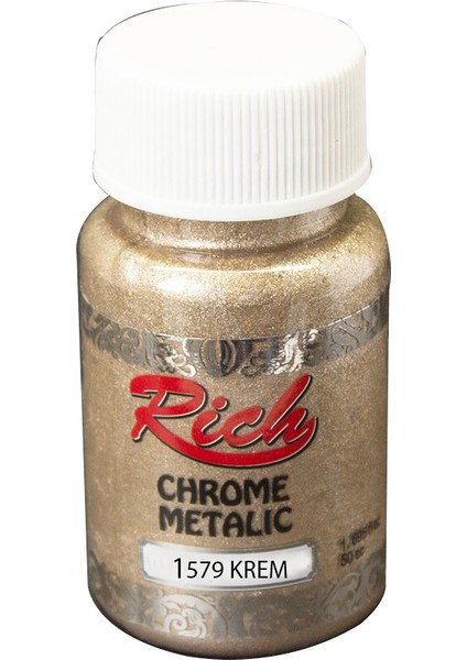 Chrome Metallic Boya 50 cc Krem 1579