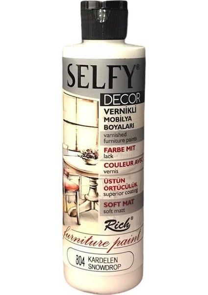 Selfy Decor Vernikli Boya 240 cc - Kardelen 804
