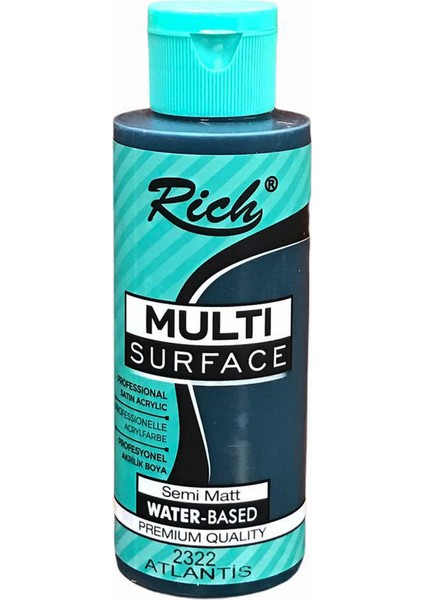 Multi Surface Her Yüzey Için Akrilik Boya 120 cc - Atlantis 2322