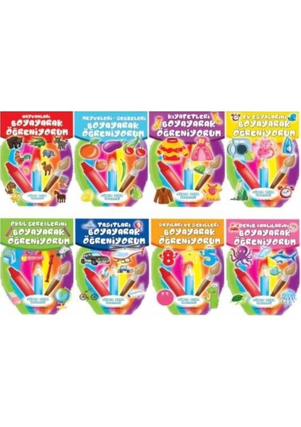 Manyetikli Harfli Tablet Yazı Tahtası + 3 Boyama Kitabı - Mıknatıs Harfler - Mıknatıslı Tablet Kutu modelleri