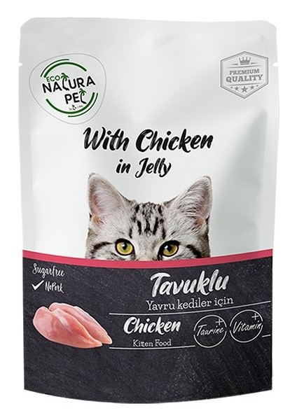 Eco Natura Pet Kitten Tavuklu Yavru Kedi Konservesi 85 gr