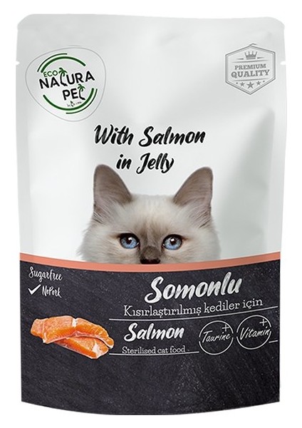 Sterilised Somonlu Kısırlaştırılmış Kedi Konservesi 85 gr