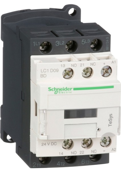 Schneider LC1D09BD 4 Kw 9A 24V Dc Güç Kontaktörü 1no+1nc Kontak