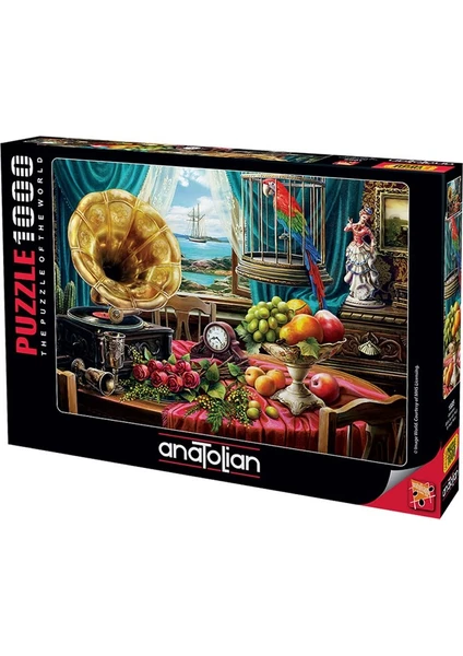 1085 Gramafon/stıll Lıfe Wıth Fruıt  1000PCS Puzzle / Anatolian