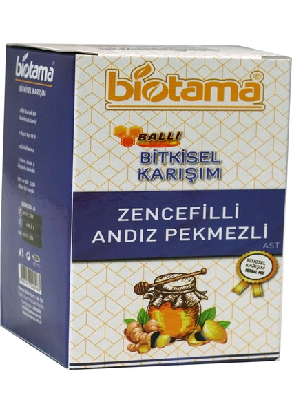 Zencefilli Andız Pekmezli Ballı Bitkisel Karışım 430 gr