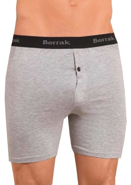 1059 Likralı Düğmeli Erkek Boxer 6 Adet