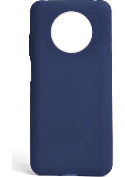 Infinix Note 7 Kılıf Esnek Koruyucu Silikon Mavi