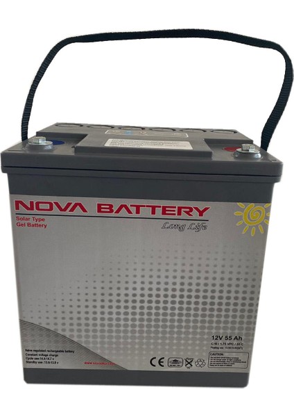 12V 55AH Jel Akü (Solarjel) Extra Performans