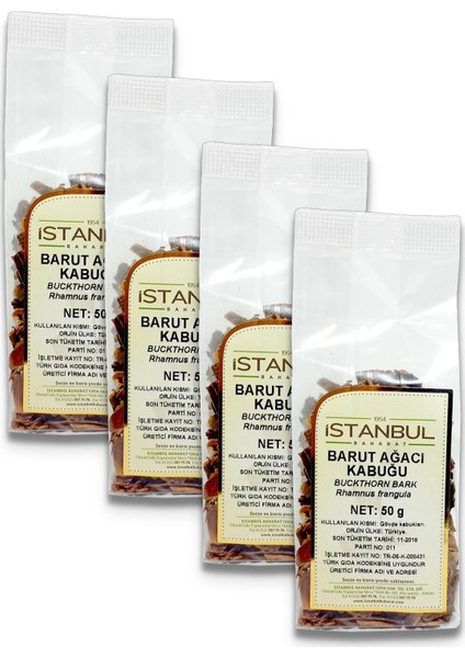 Istanbul Baharat Barut Ağacı Kabuğu 4 x 50 gr