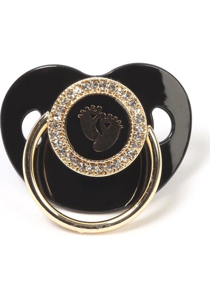 Zirkon Taşlı Bebek Ayak Modeli Silikon Emzik