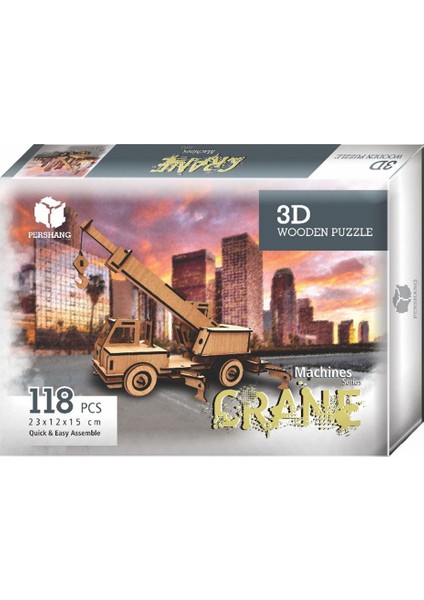 2019114 Vinç 3D Puzzle 118 Pcs