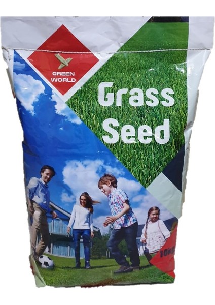 7 Günde Çimlenen Üzerine Basılabilir 6'lı Karışım Çim Tohumu -2 kg