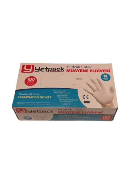 Pudralı Latex Medium Eldiven
