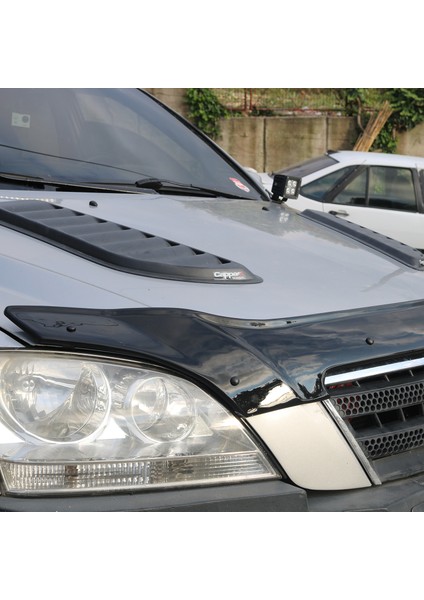Kia Sorento Ön Kaput Koruyucu Rüzgarlık Deflektör Akrilik Abs 4mm Parlak Siyah 2002-2006