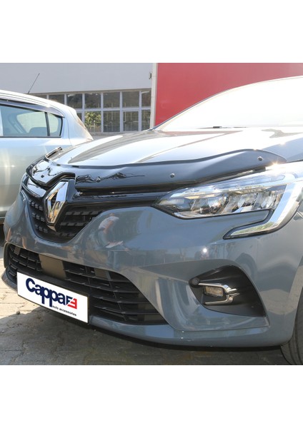 Renault Clio 5 Ön Kaput Koruyucu Rüzgarlık Deflektör Akrilik Abs 4mm Parlak Siyah 2020-> fiyatları