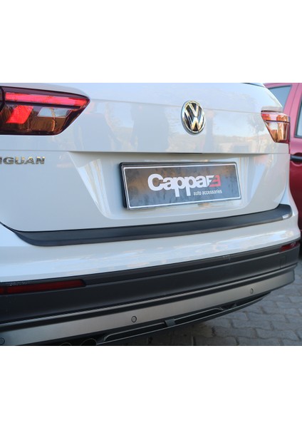 Volkswagen Tiguan Arka Tampon Eşiği Koruma Abs Mat Siyah 2016->