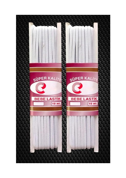 Ideacorp Bebe Lastiği 2 Adet Beyaz Renk 10 x 2 20 Metre