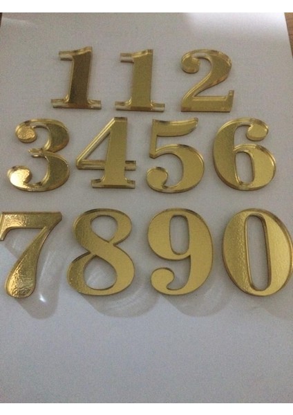 5 cm Altın Sarı NO:12345678910