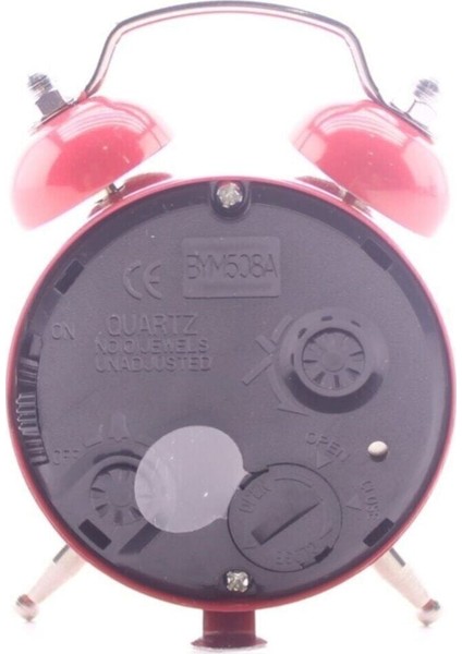 Kırmızı Mini Metal Masa Üstü Çalar Saat 8 cm fiyatları