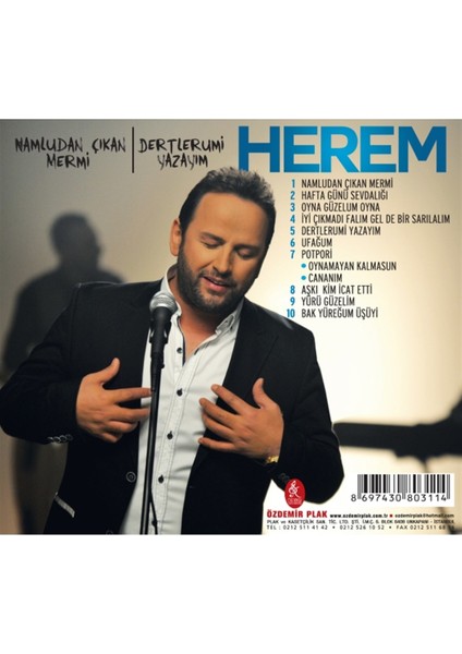 Herem-Namludan Çıkan Mermi - Dertlerumi Yazayım - CD