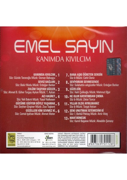 Emel Sayın-Kanımda Kıvılcım - CD