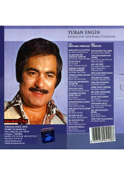 Turan Engin-Koleksiyon (Dostlara & Türküler) - CD