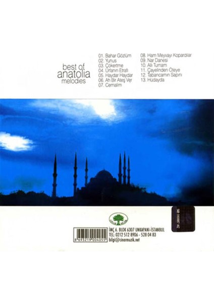 Best Of Anatolia-Melodies (Volume 2) - CD