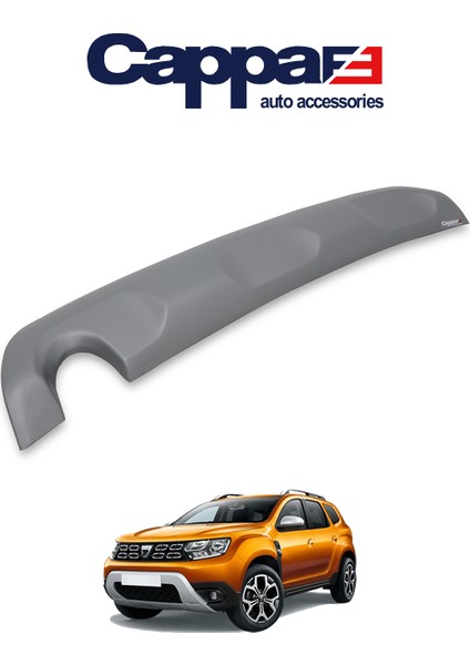 Dacia Duster Arka Tampon Koruma Difüzör Abs Mat Gri 2018->