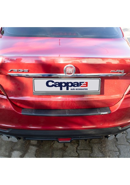Fiat Egea Arka Tampon Üstü Koruma Abs Mat Siyah 2015->