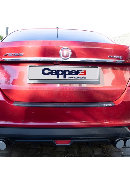 Fiat Egea Arka Tampon Üstü Koruma Abs Mat Siyah 2015->
