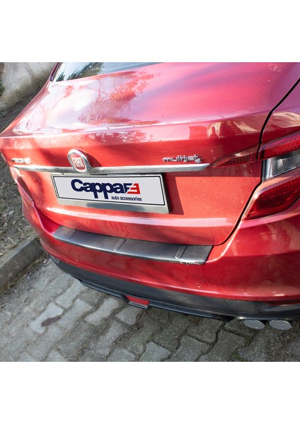 Fiat Egea Arka Tampon Üstü Koruma Abs Mat Siyah 2015->