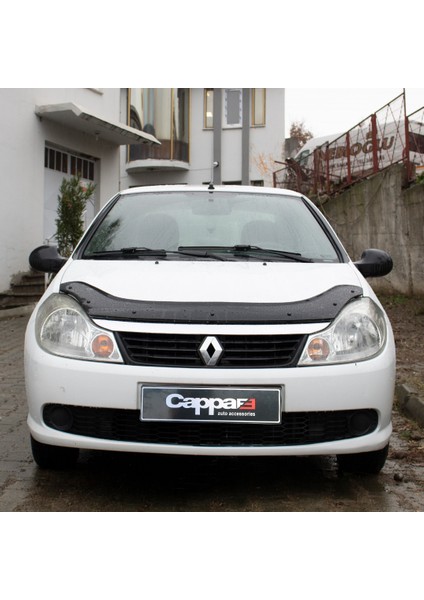 Renault Symbol 2 Ön Kaput Koruyucu Rüzgarlık Deflektör Akrilik Abs 4mm Parlak Siyah 2009-2013 modelleri