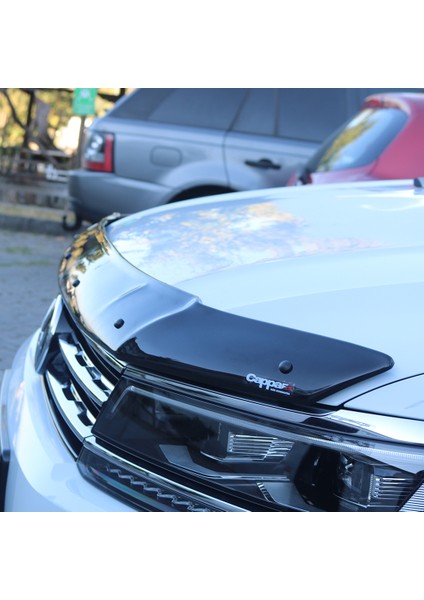 Volkswagen Tiguan Ön Kaput Koruyucu Rüzgarlık Deflektör Akrilik Abs 4mm Parlak Siyah 2016->