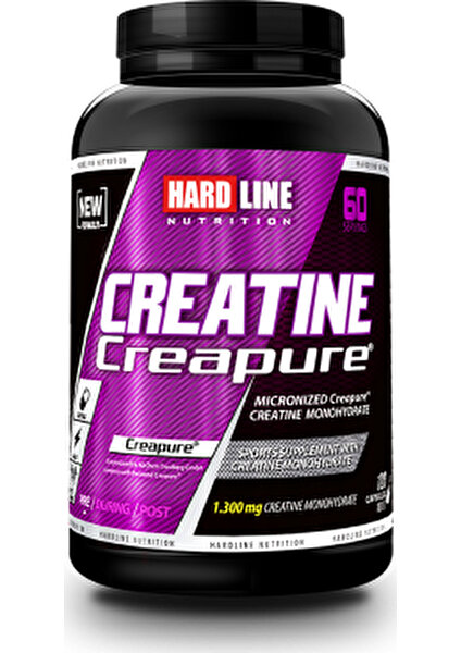 Hardline Nutrition Creapure 120 Kapsül - (Kreatin, creatine)